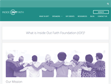 Tablet Screenshot of insideoutfaith.org